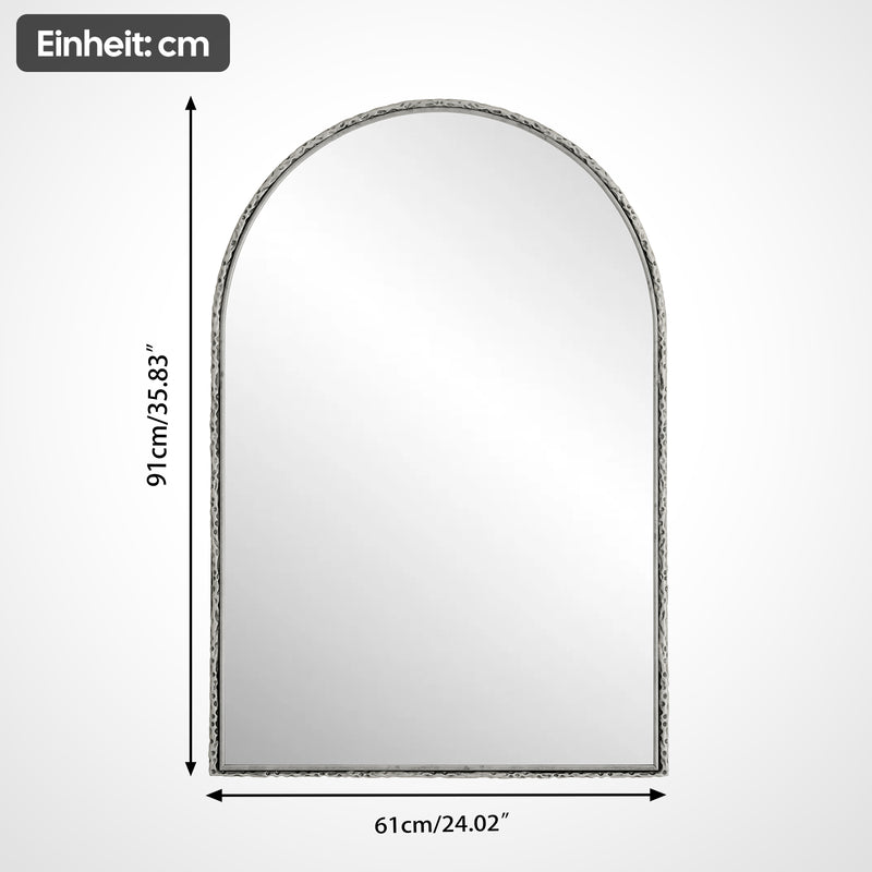 Gewölbter Wandspiegel, bogenförmiger Spiegel, 61 x 91 cm - YB - W2552P246664 - 3 - Yorbay.de