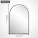 Gewölbter Wandspiegel, bogenförmiger Spiegel, 61 x 91 cm - YB - W2552P246664 - 3 - Yorbay.de