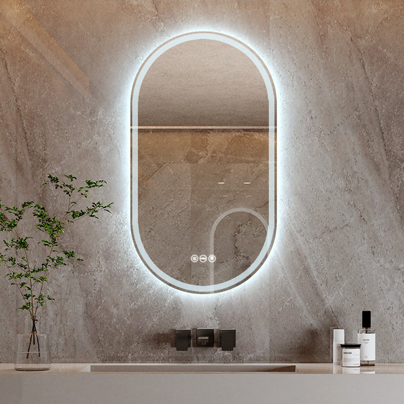 Yorbay Oval Badspiegel mit Beleuchtung, 80x50 cm - YB066 - W026 - 11 - Yorbay.de