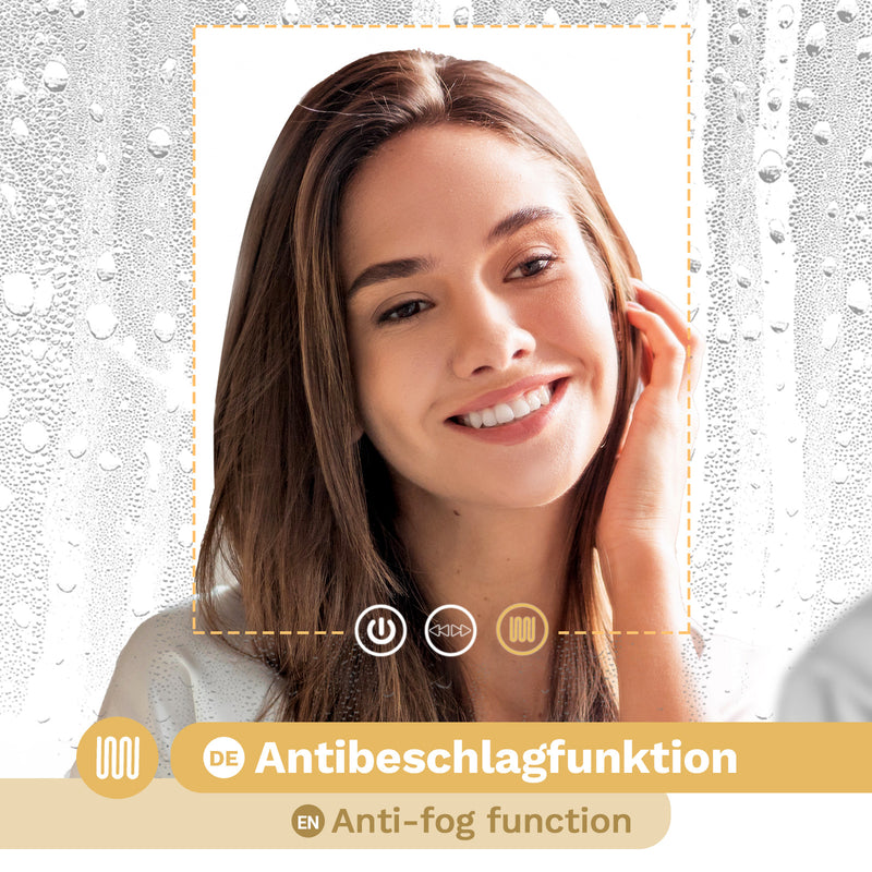 Yorbay Oval Badspiegel mit Beleuchtung, 80x50 cm - YB066 - W026 - 6 - Yorbay.de