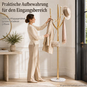 Yorbay Standgarderobe in Baumform aus Edelstahl, 178 cm, bis 50 kg - YS039-T128 - 6 - Yorbay.de