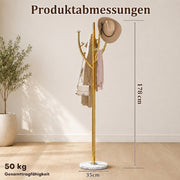 Yorbay Standgarderobe in Baumform aus Edelstahl, 178 cm, bis 50 kg - YS039-T128 - 5 - Yorbay.de