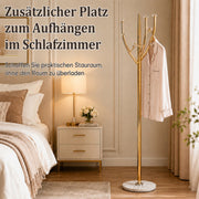 Yorbay Standgarderobe in Baumform aus Edelstahl, 178 cm, bis 50 kg - YS039-T128 - 9 - Yorbay.de