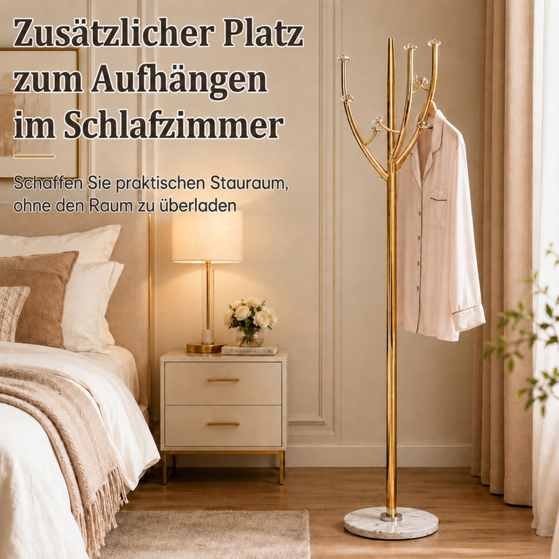 Yorbay Standgarderobe in Baumform aus Edelstahl, 178 cm, bis 50 kg - YS039-T128 - 9 - Yorbay.de