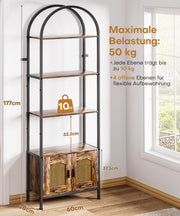 Yorbay Standregal mit 5 Ebenen und Tür - YS022-T101 - 4 - Yorbay.de