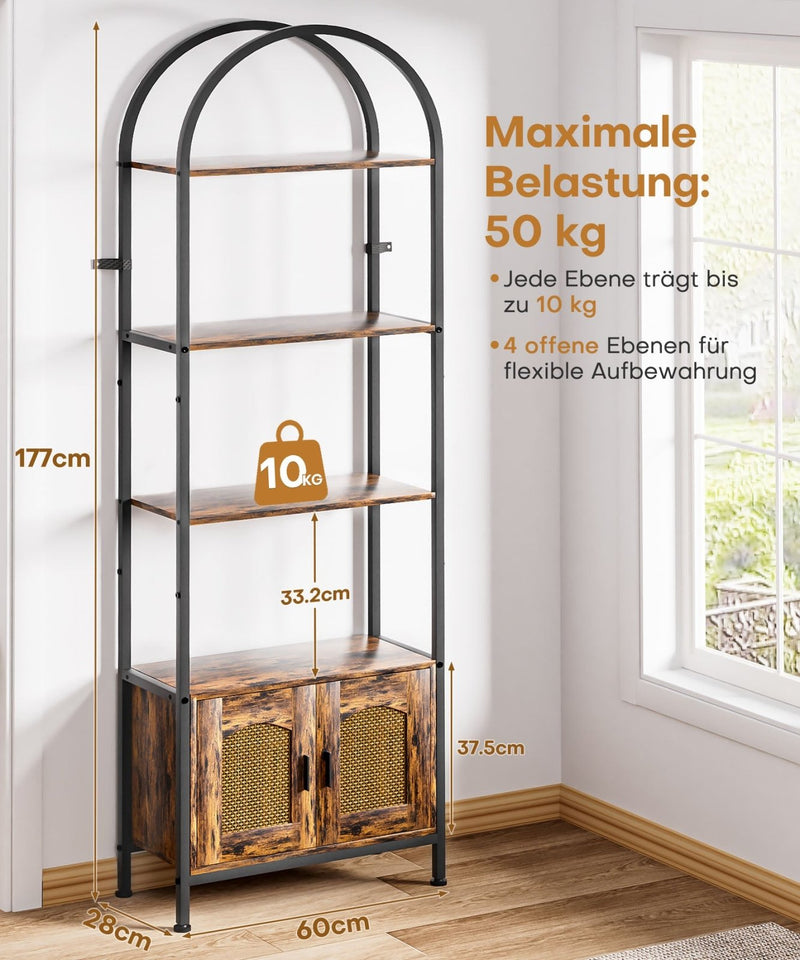 Yorbay Standregal mit 5 Ebenen und Tür - YS022-T101 - 4 - Yorbay.de