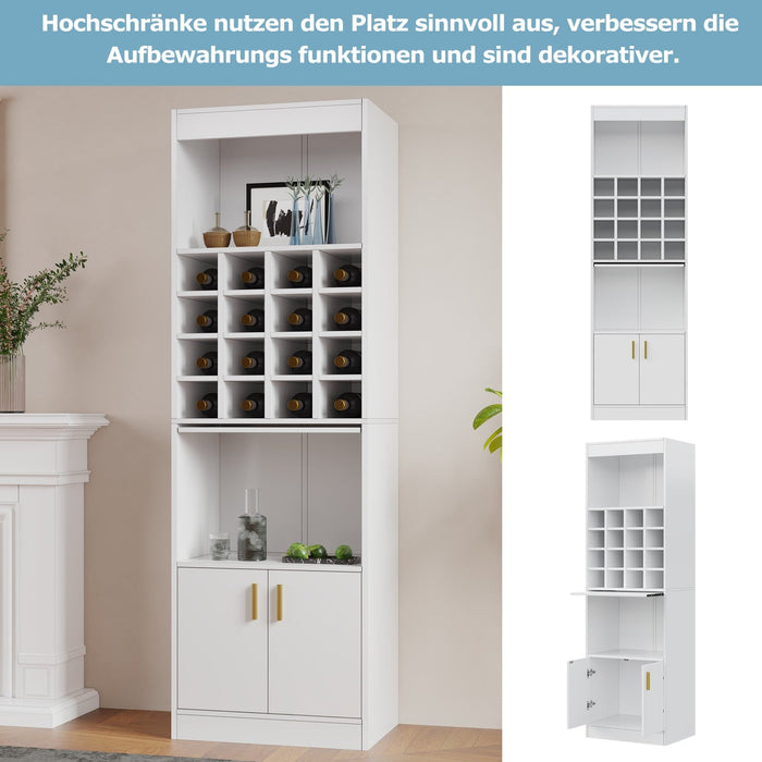 Stehschrank für Weinliebhaber, 16 Weinfächer - YB - 323700701WAA - 4 - Yorbay.de