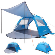 Yorbay Pop - Up Strandzelt mit Vorzelt & Zubehör, UV50+ – 220×150×125 cm - YP027-W027 - 1 - Yorbay.de