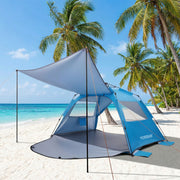 Yorbay Pop - Up Strandzelt mit Vorzelt & Zubehör, UV50+ – 220×150×125 cm - YP027-W027 - 9 - Yorbay.de