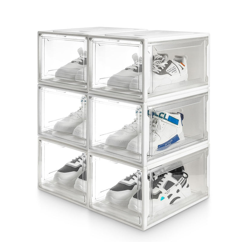 Yorbay Super transparent Schuhbox Weiß - 2xB56 - 14 - Yorbay.de