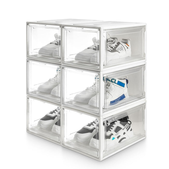 Super transparent Schuhbox, L 3er Set / 6er Set / 12er Set - 2xB56 - Yorbay.de