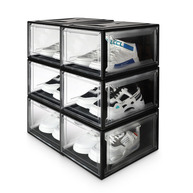 Yorbay Super transparent Schuhbox Schwarz - 2xB57 - 15 - Yorbay.de