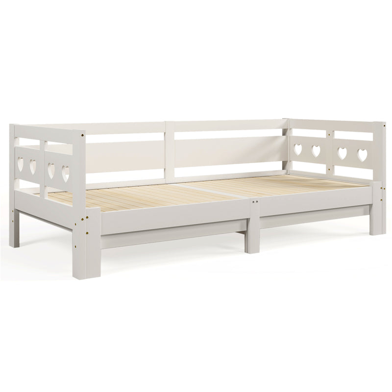 Tagesbettgestell, ausziehbar, weiß, 90x200 cm - YB-891516AAW - 1 - Yorbay.de