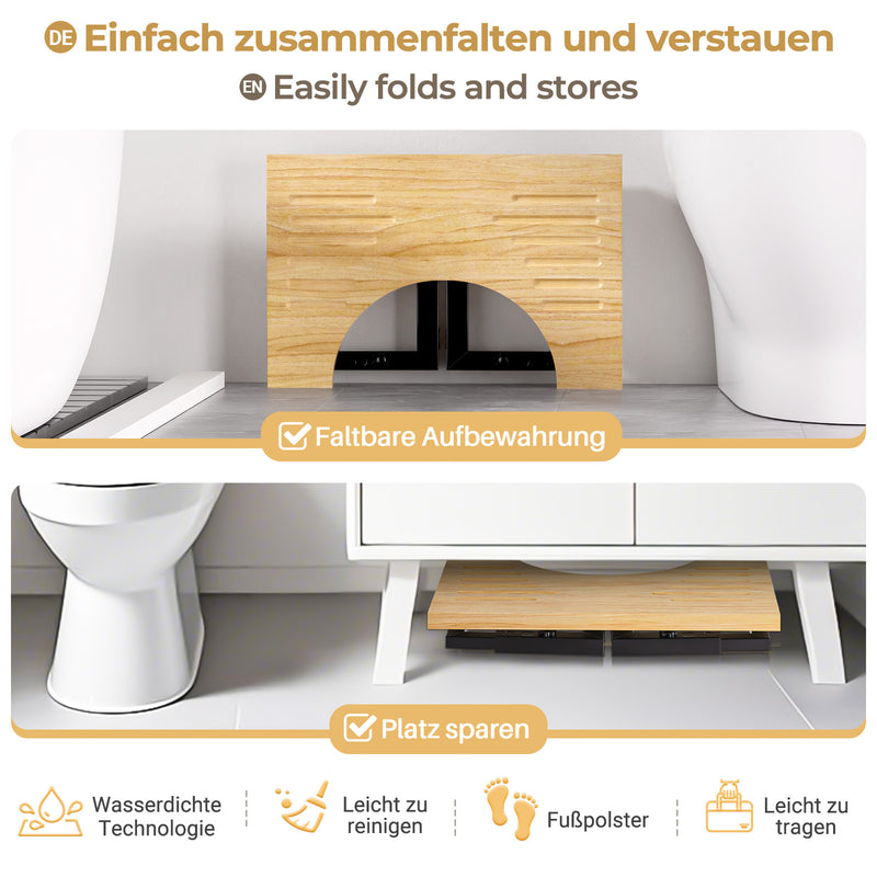Yorbay Toilettenhocker für Kinder und Erwachsene, höhenverstellbar, klappbar - YB063 - T058 - 6 - Yorbay.de