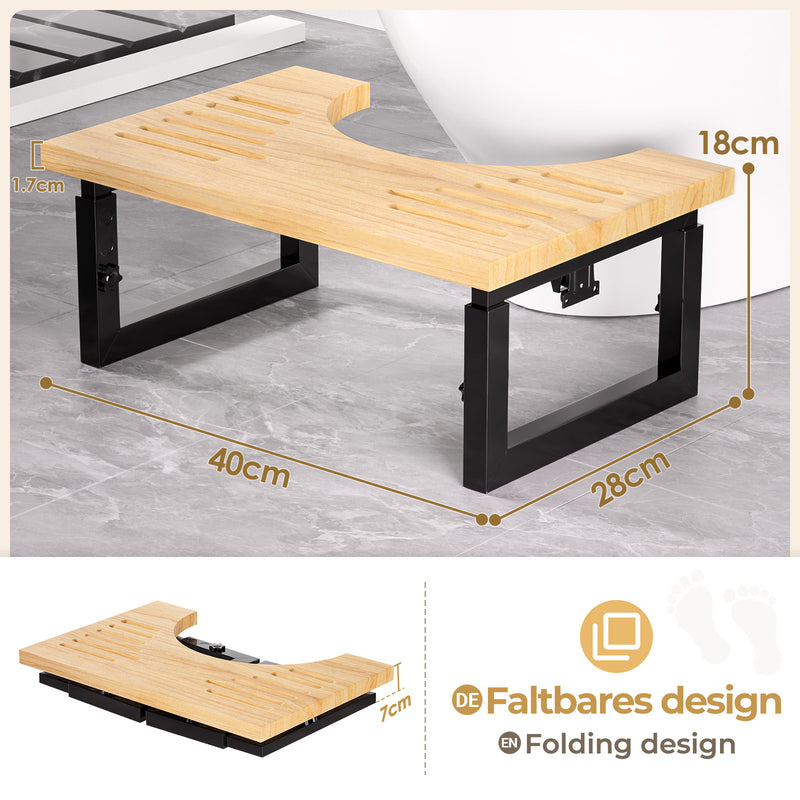 Yorbay Toilettenhocker für Kinder und Erwachsene, höhenverstellbar, klappbar - YB063 - T058 - 3 - Yorbay.de