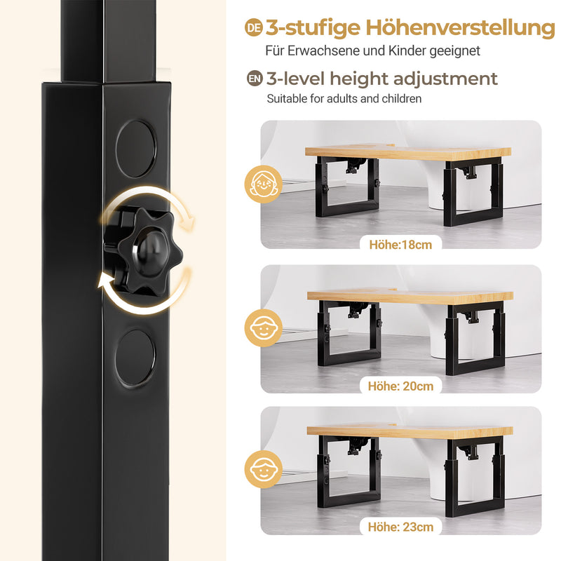 Yorbay Toilettenhocker für Kinder und Erwachsene, höhenverstellbar, klappbar - YB063 - T058 - 5 - Yorbay.de