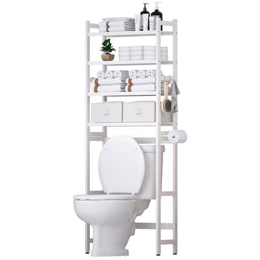 Yorbay Toilettenregal aus Bambus mit 2 Körben und 5 Haken - YB006-Z009 - 10 - Yorbay.de