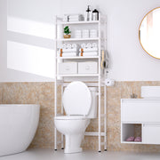 Yorbay Toilettenregal aus Bambus mit 2 Körben und 5 Haken - YB006-Z009 - 12 - Yorbay.de