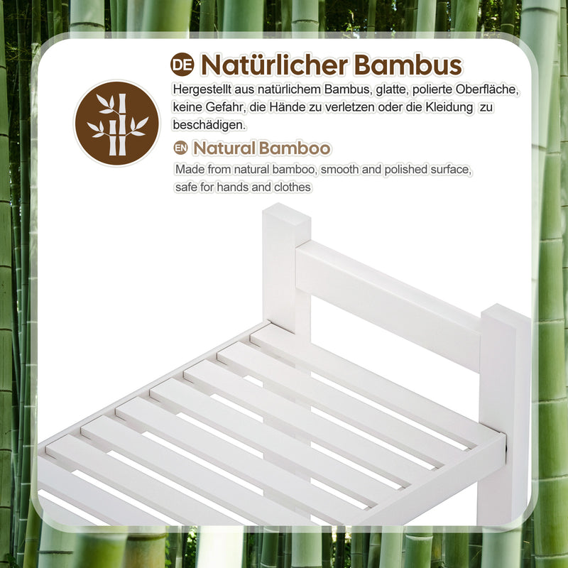 Yorbay Toilettenregal aus Bambus mit 2 Körben und 5 Haken - YB006-Z009 - 17 - Yorbay.de