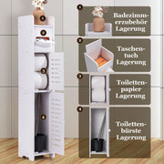 Yorbay Toilettenpapierschrank mit Türen und Einlegeböden - YB016-W001 - 4 - Yorbay.de