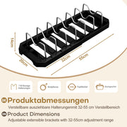 Yorbay ausziehbarer Topfdeckelhalter für bis zu 6 Töpfe oder Deckel - YB122-E022 - 12 - Yorbay.de