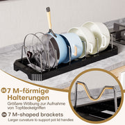 Yorbay ausziehbarer Topfdeckelhalter für bis zu 6 Töpfe oder Deckel - YB122-E022 - 15 - Yorbay.de