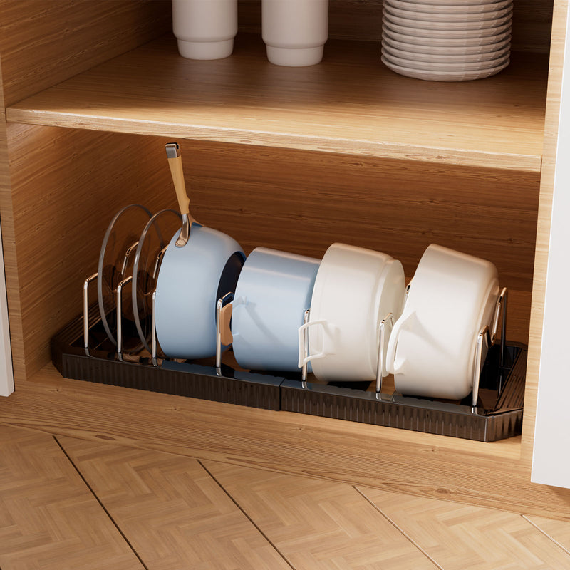 Yorbay ausziehbarer Topfdeckelhalter für bis zu 6 Töpfe oder Deckel - YB122-E022 - 17 - Yorbay.de