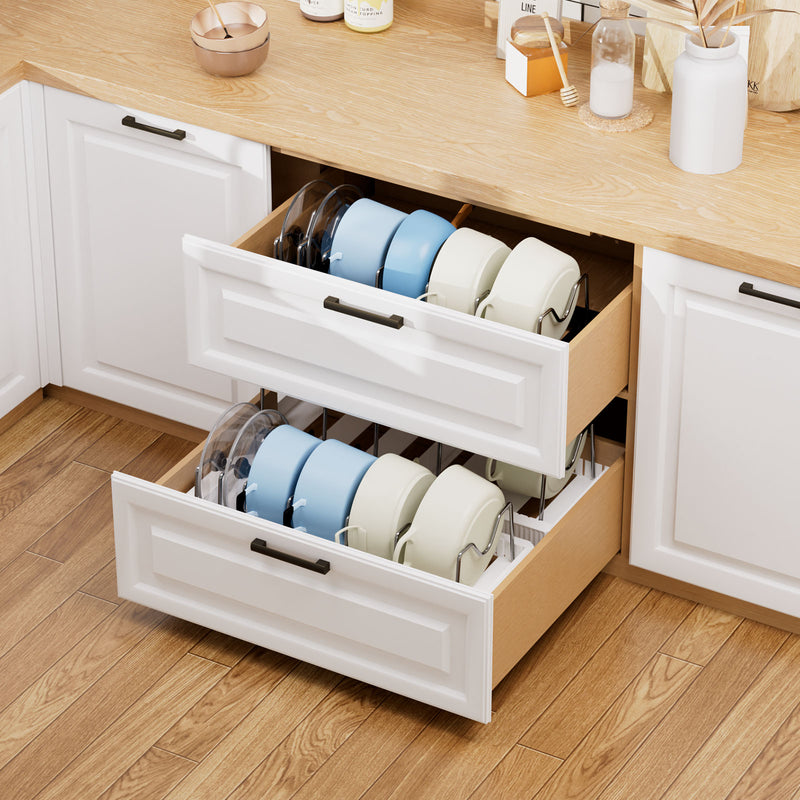 Yorbay ausziehbarer Topfdeckelhalter für bis zu 6 Töpfe oder Deckel - YB122-E022 - 18 - Yorbay.de