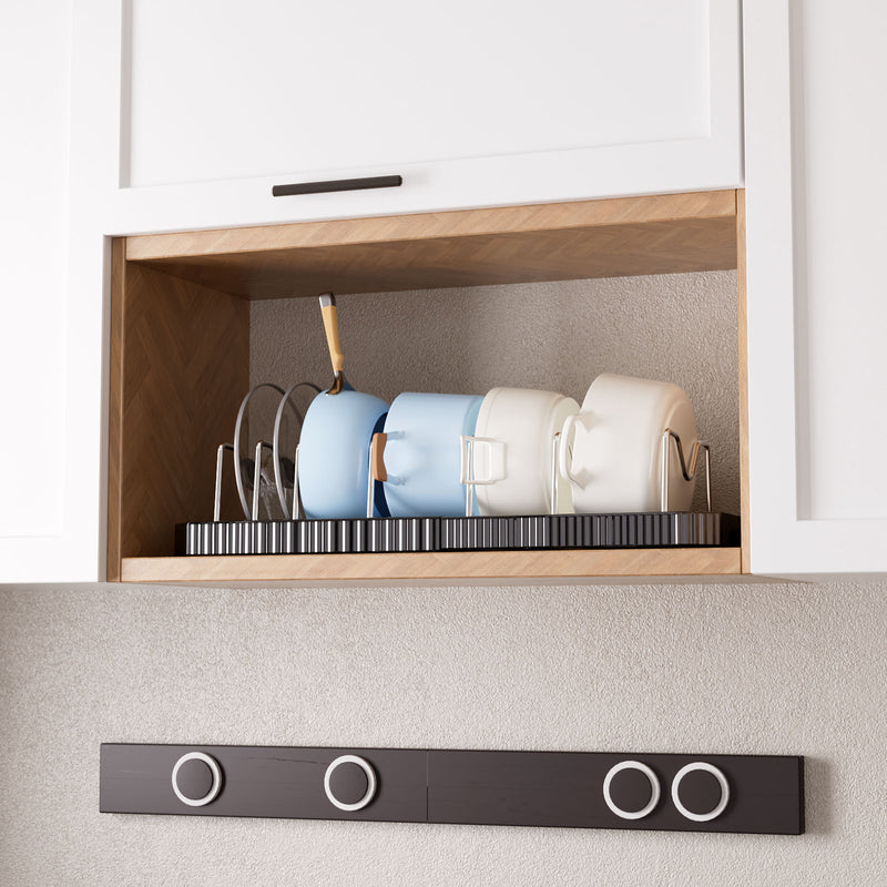 Yorbay ausziehbarer Topfdeckelhalter für bis zu 6 Töpfe oder Deckel - YB122-E022 - 19 - Yorbay.de