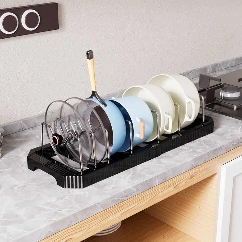 Yorbay ausziehbarer Topfdeckelhalter für bis zu 6 Töpfe oder Deckel - YB122-E022 - 11 - Yorbay.de