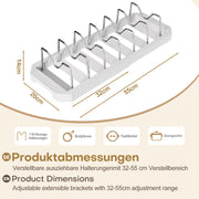 Yorbay ausziehbarer Topfdeckelhalter für bis zu 6 Töpfe oder Deckel - YB122-E022 - 3 - Yorbay.de