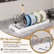 Yorbay ausziehbarer Topfdeckelhalter für bis zu 6 Töpfe oder Deckel - YB122-E022 - 6 - Yorbay.de