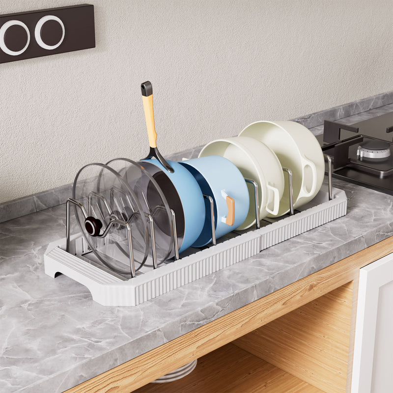 Yorbay ausziehbarer Topfdeckelhalter für bis zu 6 Töpfe oder Deckel - YB122-E022 - 2 - Yorbay.de