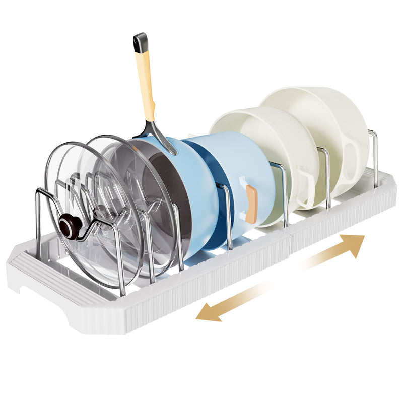 Yorbay ausziehbarer Topfdeckelhalter für bis zu 6 Töpfe oder Deckel - YB122-E022 - 13 - Yorbay.de