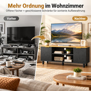 Yorbay TV Lowboard 120 cm mit offenen Fächern und Türen - YW031-D104 - 7 - Yorbay.de