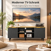 Yorbay TV Lowboard 120 cm mit offenen Fächern und Türen - YW031-D104 - 8 - Yorbay.de