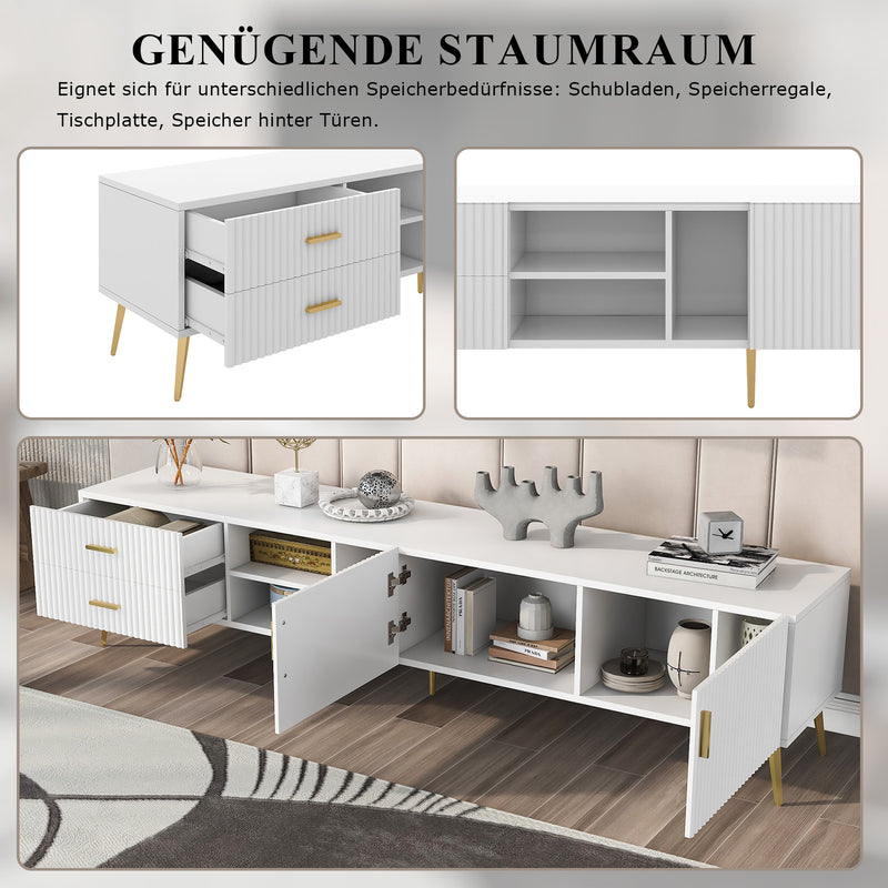 TV - Schrank für 75 - Zoll - Fernseher, 180 x 35 x 41 cm - YB - 300875876WAA - 4 - Yorbay.de