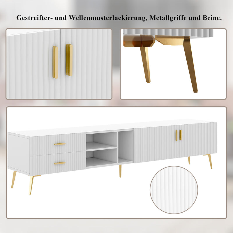 TV - Schrank für 75 - Zoll - Fernseher, 180 x 35 x 41 cm - YB - 300875876WAA - 6 - Yorbay.de