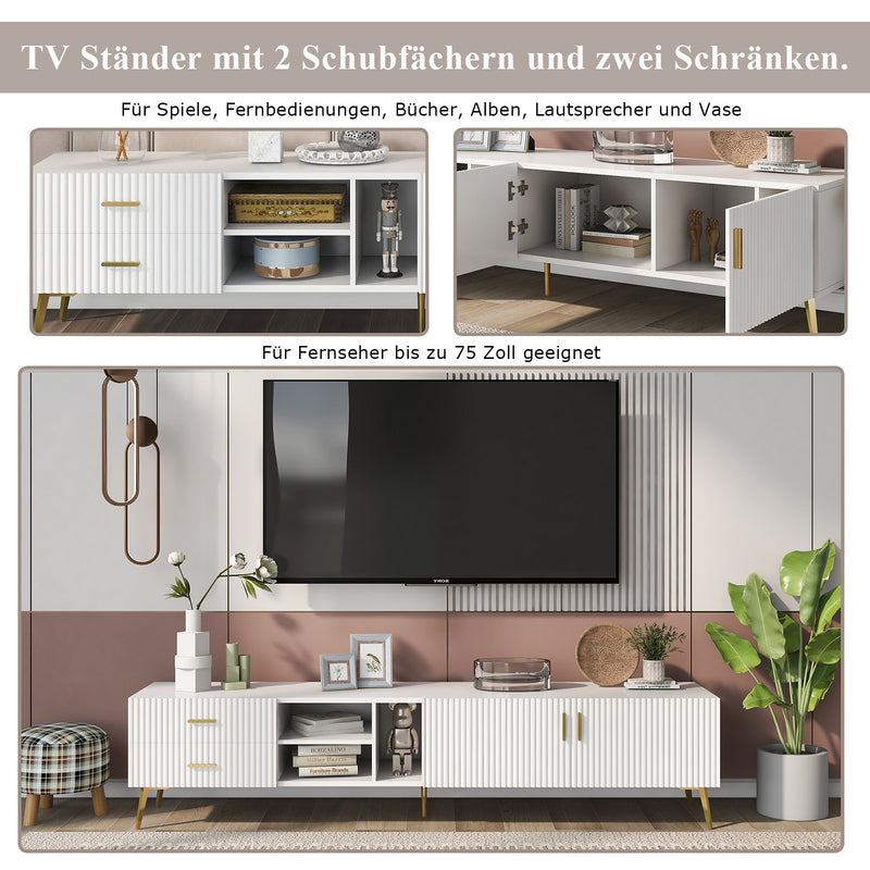 TV - Schrank für 75 - Zoll - Fernseher, 180 x 35 x 41 cm - YB - 300875876WAA - 7 - Yorbay.de