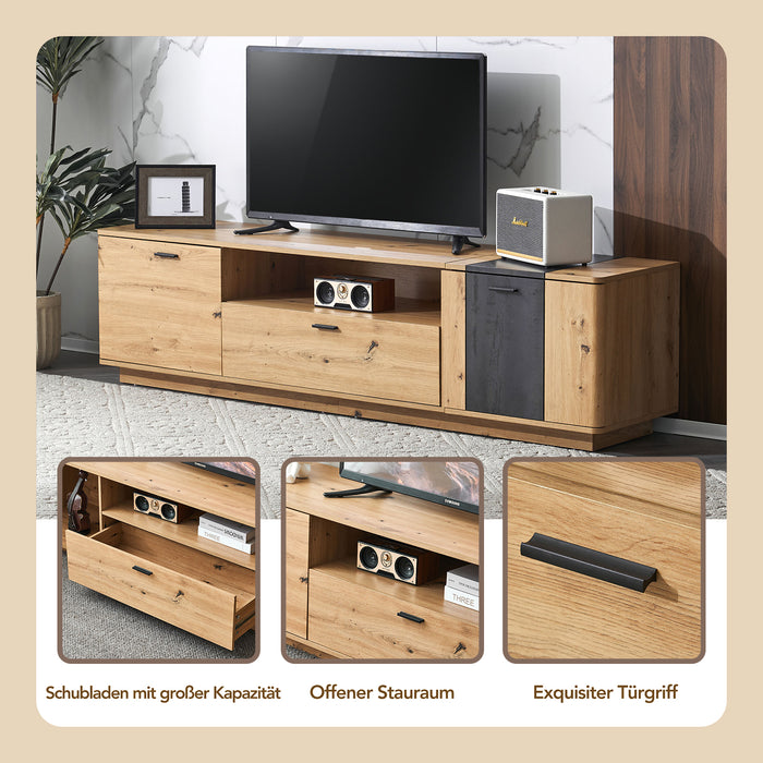 TV - Schrank für 80 - Zoll - Fernseher, 180 x 40 x 47 cm - YB - 311893894AAZ - 6 - Yorbay.de