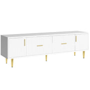 TV-Schrank für 70-Zoll-Fernseher mit goldenen Akzenten, 170x40x50 cm - YB-312124125AAW - 2 - Yorbay.de