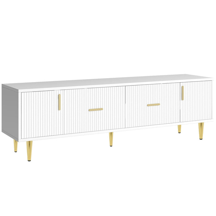 TV - Schrank für 70 - Zoll - Fernseher mit goldenen Akzenten, 170x40x50 cm - YB - 312124125AAW - 1 - Yorbay.de