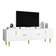 TV-Schrank für 70-Zoll-Fernseher mit goldenen Akzenten, 170x40x50 cm - YB-312124125AAW - 1 - Yorbay.de