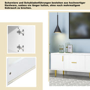 TV-Schrank für 70-Zoll-Fernseher mit goldenen Akzenten, 170x40x50 cm - YB-312124125AAW - 5 - Yorbay.de