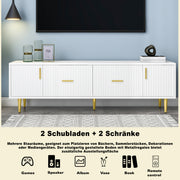TV-Schrank für 70-Zoll-Fernseher mit goldenen Akzenten, 170x40x50 cm - YB-312124125AAW - 6 - Yorbay.de