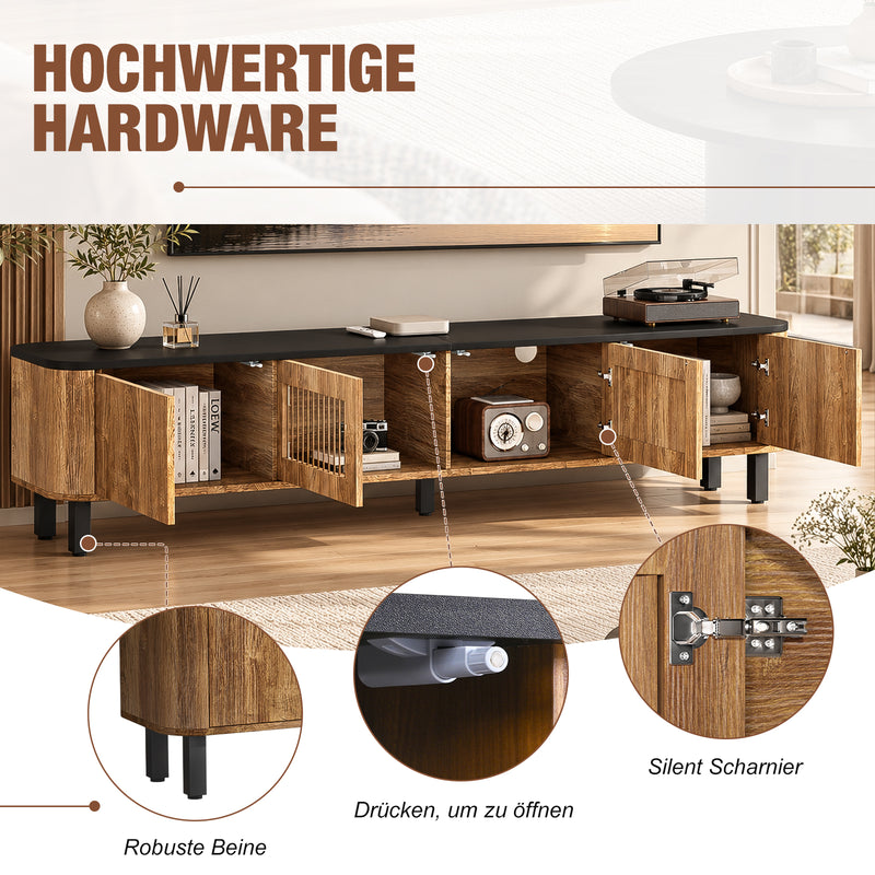 Yorbay TV Lowboard 190 cm mit 4 Türen, Stauraum - YW026-D096 - 4 - Yorbay.de