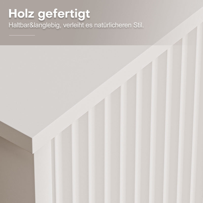 Yorbay TV - Bank mit Türen & offenen Fächern, weiß, 147 cm - YB096-D060 - 9 - Yorbay.de