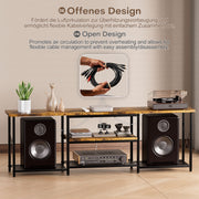 Yorbay TV - Lowboard für Fernseher im Industrie - Design, 160 cm - YB113 - T082 - 4 - Yorbay.de