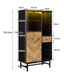 Vitrine mit 12 - farbigem LED - Lichtband, 150,5 x 80 x 40 cm - YB - WF198062064S - 3 - Yorbay.de