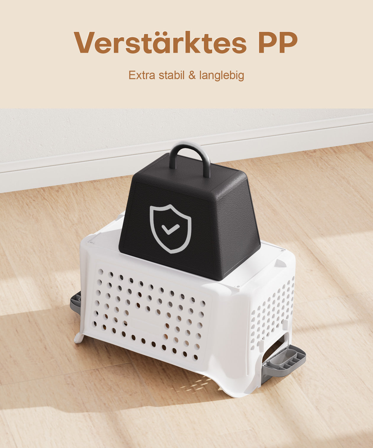 Yorbay Wäschekorb auf Rollen mit Griffen - YB075-W022 - 7 - Yorbay.de